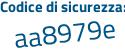 Il Codice di sicurezza è 2 segue bb73da il tutto attaccato senza spazi