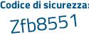Il Codice di sicurezza è c9 segue 3Zc5a il tutto attaccato senza spazi