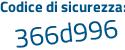 Il Codice di sicurezza è 8de segue 75fc il tutto attaccato senza spazi
