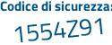 Il Codice di sicurezza è 1 continua con Z52a46 il tutto attaccato senza spazi