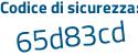 Il Codice di sicurezza è bfZ1 poi a34 il tutto attaccato senza spazi