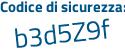 Il Codice di sicurezza è 2d poi 4626d il tutto attaccato senza spazi