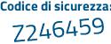 Il Codice di sicurezza è d continua con Z743e2 il tutto attaccato senza spazi
