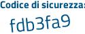Il Codice di sicurezza è 1346 continua con 725 il tutto attaccato senza spazi