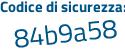 Il Codice di sicurezza è fcff3 segue 8d il tutto attaccato senza spazi