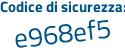 Il Codice di sicurezza è 49bd9 poi 2e il tutto attaccato senza spazi