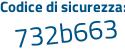 Il Codice di sicurezza è f6 segue 5d4Z5 il tutto attaccato senza spazi