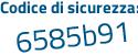 Il Codice di sicurezza è 9 segue e3232a il tutto attaccato senza spazi