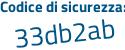 Il Codice di sicurezza è 2993f continua con 87 il tutto attaccato senza spazi