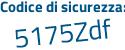 Il Codice di sicurezza è 6c continua con 86366 il tutto attaccato senza spazi