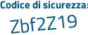 Il Codice di sicurezza è b5d4f32 il tutto attaccato senza spazi
