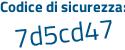 Il Codice di sicurezza è Z9 segue 624b1 il tutto attaccato senza spazi