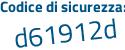 Il Codice di sicurezza è ddb531e il tutto attaccato senza spazi
