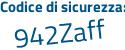 Il Codice di sicurezza è 4d13345 il tutto attaccato senza spazi