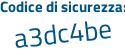 Il Codice di sicurezza è f4b2f45 il tutto attaccato senza spazi