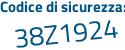 Il Codice di sicurezza è 2f32 continua con a54 il tutto attaccato senza spazi