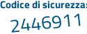 Il Codice di sicurezza è 5d9 poi 22de il tutto attaccato senza spazi
