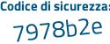 Il Codice di sicurezza è 51ZZ1 segue c5 il tutto attaccato senza spazi