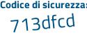 Il Codice di sicurezza è cc poi 72e1c il tutto attaccato senza spazi