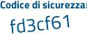 Il Codice di sicurezza è 1be5 continua con b46 il tutto attaccato senza spazi