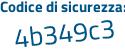 Il Codice di sicurezza è 4 segue 162f84 il tutto attaccato senza spazi