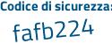 Il Codice di sicurezza è 7 segue 6a3ceZ il tutto attaccato senza spazi