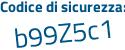 Il Codice di sicurezza è 7c322 segue 98 il tutto attaccato senza spazi