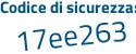 Il Codice di sicurezza è d85f1 poi Z9 il tutto attaccato senza spazi