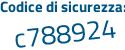 Il Codice di sicurezza è 3Z poi 13a94 il tutto attaccato senza spazi