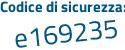 Il Codice di sicurezza è 6ea continua con 99e3 il tutto attaccato senza spazi