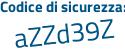 Il Codice di sicurezza è ZZ segue b4c26 il tutto attaccato senza spazi