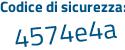 Il Codice di sicurezza è f8a7753 il tutto attaccato senza spazi