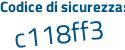 Il Codice di sicurezza è b9f4eee il tutto attaccato senza spazi