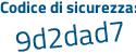 Il Codice di sicurezza è eZ4 poi 596f il tutto attaccato senza spazi