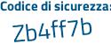 Il Codice di sicurezza è 8ca8833 il tutto attaccato senza spazi