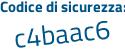 Il Codice di sicurezza è 3ea continua con 8fc3 il tutto attaccato senza spazi