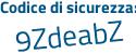 Il Codice di sicurezza è caae poi 111 il tutto attaccato senza spazi