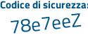 Il Codice di sicurezza è 29fb9 segue Z6 il tutto attaccato senza spazi