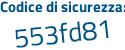 Il Codice di sicurezza è c79de2c il tutto attaccato senza spazi