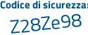 Il Codice di sicurezza è 32c8a7e il tutto attaccato senza spazi