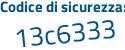 Il Codice di sicurezza è 6cZc3 poi 53 il tutto attaccato senza spazi