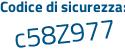 Il Codice di sicurezza è 82df9 segue e6 il tutto attaccato senza spazi