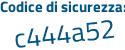 Il Codice di sicurezza è ecf59 poi df il tutto attaccato senza spazi