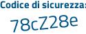 Il Codice di sicurezza è 9d65 continua con 3d2 il tutto attaccato senza spazi