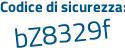 Il Codice di sicurezza è 1d5 poi 1Z3Z il tutto attaccato senza spazi
