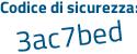 Il Codice di sicurezza è 73 continua con c2c3e il tutto attaccato senza spazi