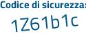 Il Codice di sicurezza è 1d segue 7f933 il tutto attaccato senza spazi