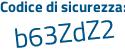 Il Codice di sicurezza è ca7eb segue 74 il tutto attaccato senza spazi