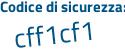 Il Codice di sicurezza è 688 poi 1ZeZ il tutto attaccato senza spazi