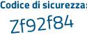 Il Codice di sicurezza è 5288857 il tutto attaccato senza spazi